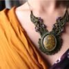 Collier · Jaspe Océan & Améthyste