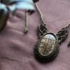 AR2 Collier · Macramé & Aragonite